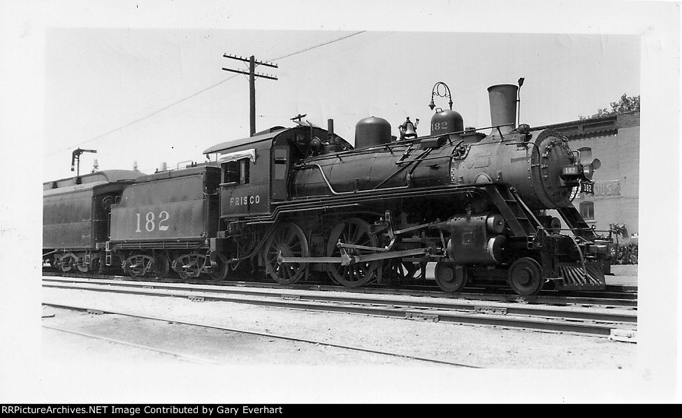 SLSF 4-4-0 #182 - St Louis-San Francisco (Frisco)